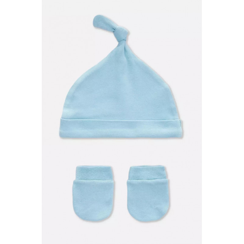 Gorro + manoplas azul Gorro + manoplas azul
