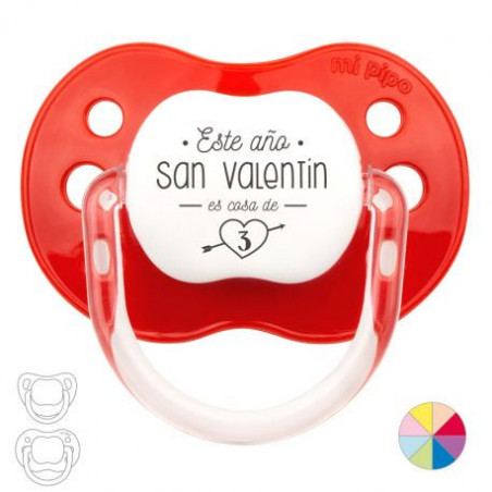 Chupete Divertido Este año San Valentín es cosa de 3