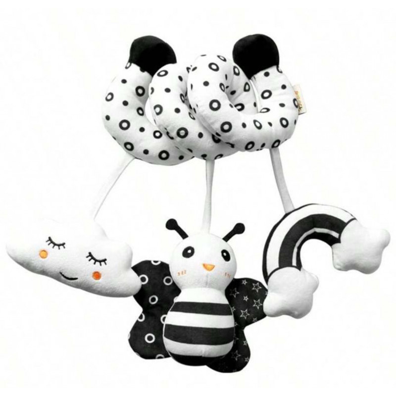 Peluche espiral Blanco/Negro Peluche espiral Blanco/Negro