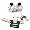 Peluche espiral Blanco/Negro