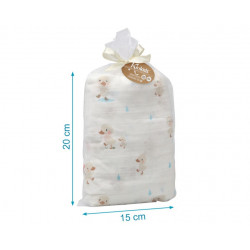 Muselina 120x120 bambú beige