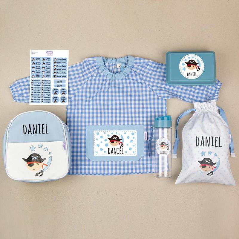 Pack Mi Guarde Pirata personalizado + Regalo Cajita porta alimentos Pack Mi Guarde Pirata personalizado + Regalo Cajita porta alimentos