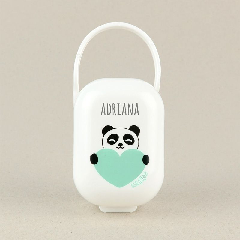 Cajita Portachupetes Panda Personalizada Cajita Portachupetes Panda Personalizada